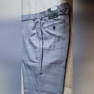 Gray Plaid Trousers Men New Gray Slim Fit 34 × 30 Alberto Cardinali New